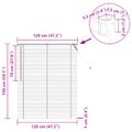 vidaXL Žalúzia Tmavohnedá s Vzorom 150 x 120 cm 25 mm PVC
