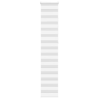 vidaXL Zebra roleta biela 50x230 cm šírka látky 45,9 cm polyester