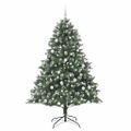 vidaXL Umelý vianočný stromček Zelená 180 cm PVC, plast a oceľ