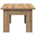 vidaXL Konferenčný stolík Artisan Dub 100x60x42 cm Konštrukčné drevo