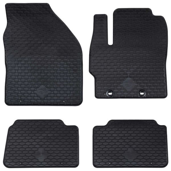 vidaXL Autokoberec 4 pcs Čierna vhodné pre Toyota YARIS 2020- Guma
