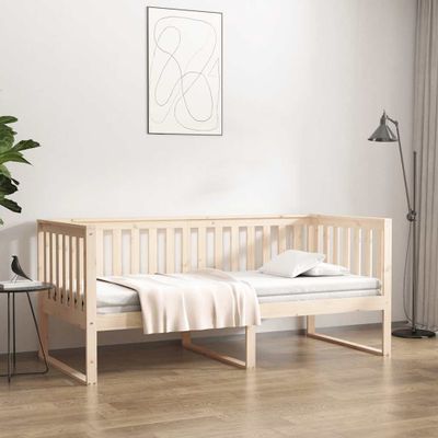 VidaXL Denná posteľ bez matraca 100x200 cm Borovicový masív