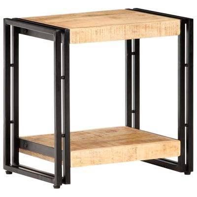 vidaXL Príručný stolík 40x30x40 cm surový mangovníkový masív