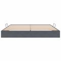 vidaXL Otomanový posteľný rám s úložiskom Tmavosivá 200 x 200 cm Zamat