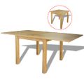 vidaXL Rozťahovací stôl, dub 170x85x75 cm