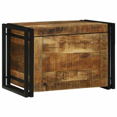 vidaXL Úložná krabica s úložiskom 60 x 40 x 41 cm Masívne mango drevo