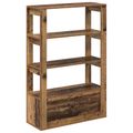 vidaXL Servírovacia skriňa Staré drevo 30 x 80 x 119.5 cm