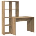 vidaXL Stôl Remeselný dub 138,5 x 55 x 143 cm Kompozitné drevo