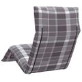 vidaXL Skladacie ležadlo sivé, kockovaný vzor 175x54x8,5 cm, oxfordská látka