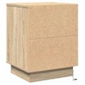 vidaXL Nočný stolík 2 ks Sonoma dub 39 x 34,5 x 50 cm Kompozitné drevo