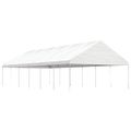 vidaXL Altánok so strechou, biely 13,38x5,88x3,75 m, polyetylén