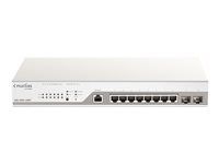 Prepínač - 8 x 10/100/1000 (PoE+) + 2 x gigabit SFP - PoE+ (130 W)