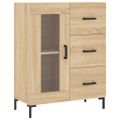 vidaXL Vysoká skrinka dub sonoma 69,5x34x180 cm spracované drevo