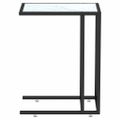 vidaXL Počítačový stolík biely mramor 50x35x65 cm tvrdené sklo