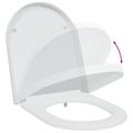 vidaXL WC sedadlo Biela 49 x 36 x 4 cm Duroplast