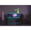 GoSmart LED stolná lampa Hexagon biela, 6 častí, RGBIC stmievateľná, WiFi