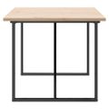 vidaXL Jedálenský stolík v tvare O 180x90x75,5 cm borovica a oceľ