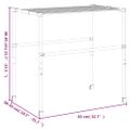 vidaXL Sušiak na bielizeň 83x(50-55)x(40-85) cm hliník
