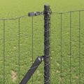 vidaXL Euro plotový základ 10 x 1,2 m PVC potiahnutá oceľ Sivá