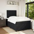vidaXL Posteľný rám boxspring s matracom čierny 120x200 cm zamat