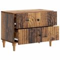 vidaXL Nočný stolík Staré drevo 62 x 34,5 x 48 cm Kompozitné drevo