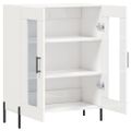 vidaXL Komoda lesklá biela 69,5x34x90 cm spracované drevo