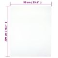 vidaXL Plachty Jersey 2 ks biele 90x200 cm bavlna