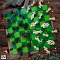 Šachovnica Minecraft - Hrdinovia vs. Príšery