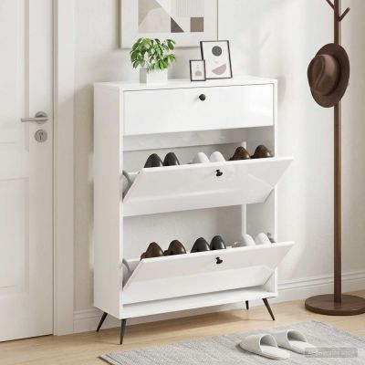 vidaXL Skriňa na topánky BREDA 78 x 24 x 103 cm Kompozitné drevo