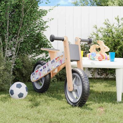 vidaXL Balančný bicykel pre deti sivý potlač