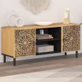 vidaXL TV skrinka 105x33x46 cm masívne mangovníkové drevo