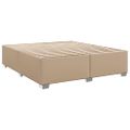 vidaXL Boxspring posteľ s matracom kapučínová 200x200 cm umelá koža