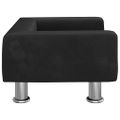 vidaXL Pelech pre psa čierny 50x40x26,5 cm zamat