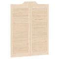 vidaXL Kladivové dvere 2 ks 100 x 40 cm Borovicový masív Prírodná