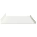 vidaXL Závesná polica 2 ks Biely 80 x 18 x 2,5 cm Oceľ