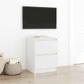 vidaXL TV skrinka biela 40x35x54 cm spracované drevo