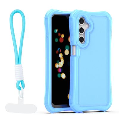 Bezpečnostný obal s popruhom pre Samsung Galaxy A16 4G / A16 5G modrá