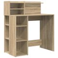 vidaXL Stôl Sonoma dub Kompozitné drevo 90 x 48 x 101,5 cm