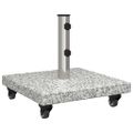 vidaXL Základňa pre slnečník 30 kg Šedá Granite Štvorcový