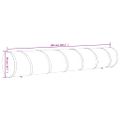 vidaXL Tunel pre psa modrý Ø 50x300cm polyester