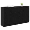 vidaXL Komody 2 ks Čierny dub 60 x 30 x 70 cm Kompozitné drevo