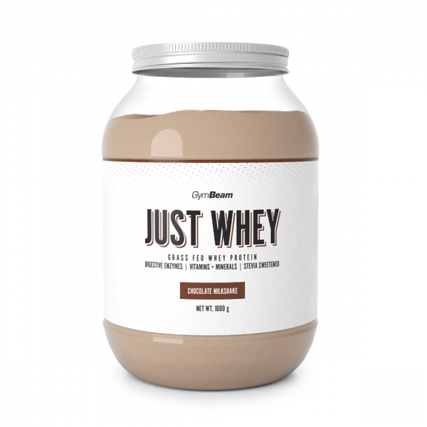Just Whey Grass-Fed Protein – GymBeam, čokoládový milkshake, 1000 g