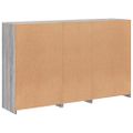 vidaXL Komoda s LED svetlami sivá sonoma 162x37x100 cm