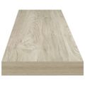 vidaXL Plávajúce nástenné police 2 ks, dubové 120x23,5x3,8 cm, MDF