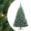 vidaXL Umelý Sklápací Vianočný Stromček Zelená 120 cm PVC a kov