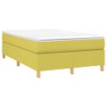 vidaXL Posteľný rám s boxspringom zelená 120x200 cm látka