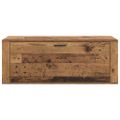 vidaXL Skriňa na topánky 100 x 35 x 38 cm Kompozitné drevo Staré drevo