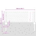 vidaXL Hexagonálny plot s stĺpom 25 x 0,4 m Pozinkovaná oceľ Sieťovina