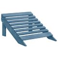 vidaXL 2-miestna záhradná stolička a taburetka Adirondack jedľa modrá