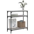vidaXL Konzolový stolík sivý sonoma 75x29x75 cm kompozitné drevo